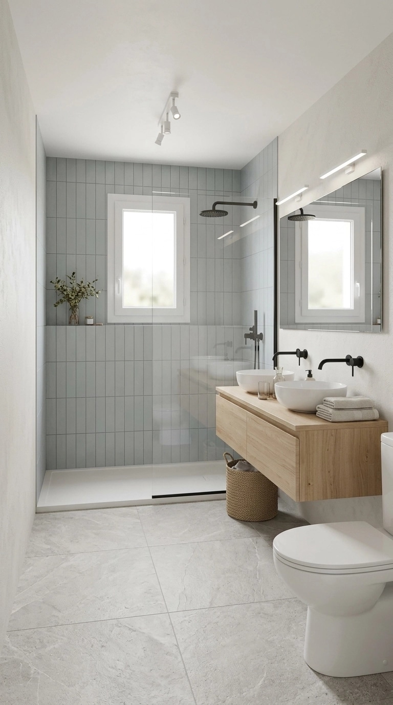 Interior design in Scandinavian style — Bathroom by GenRoom AI