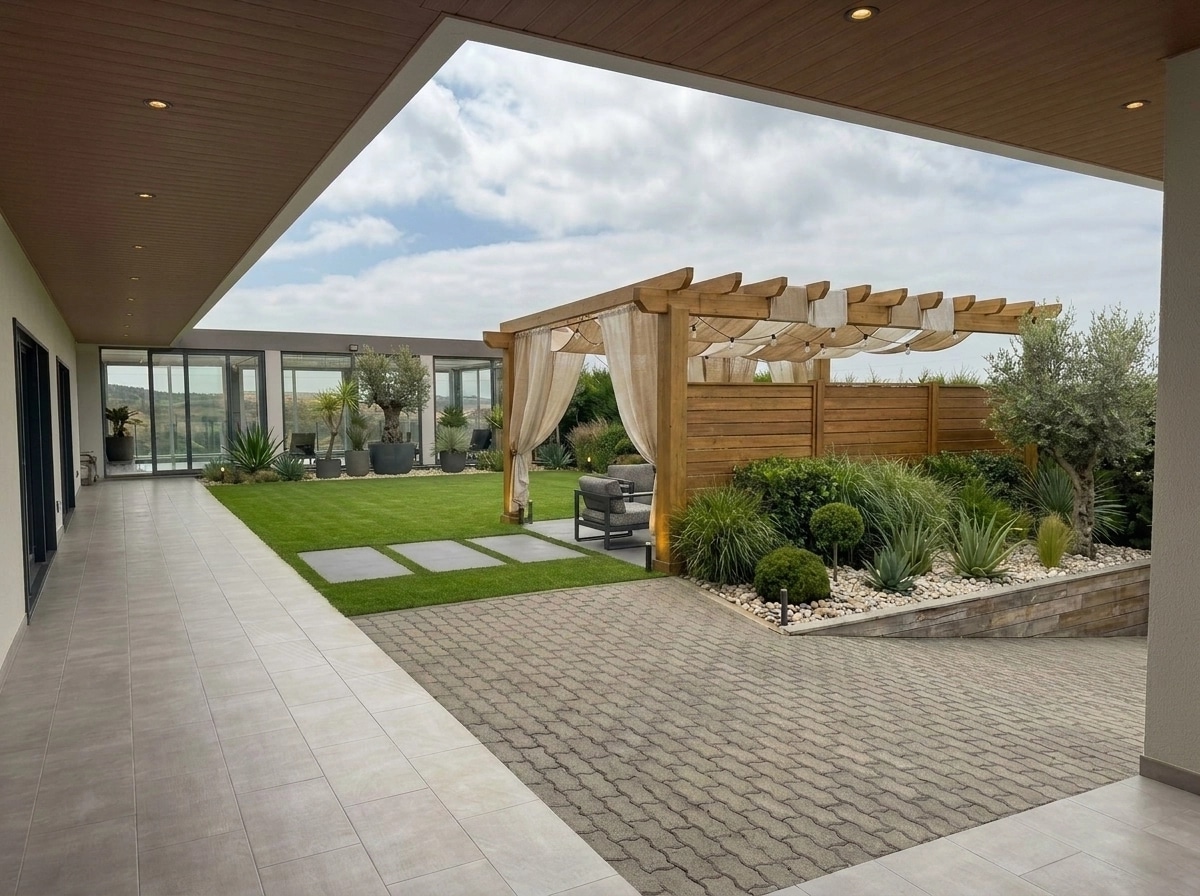 Landscape design in Contemporary Yard style — Yard by GenRoom AI
