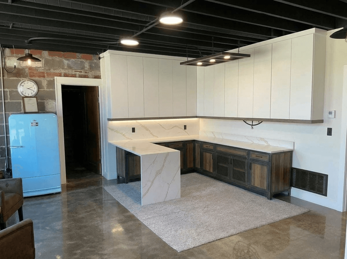 Interior design in Loft / Industrial style — office_space by GenRoom AI