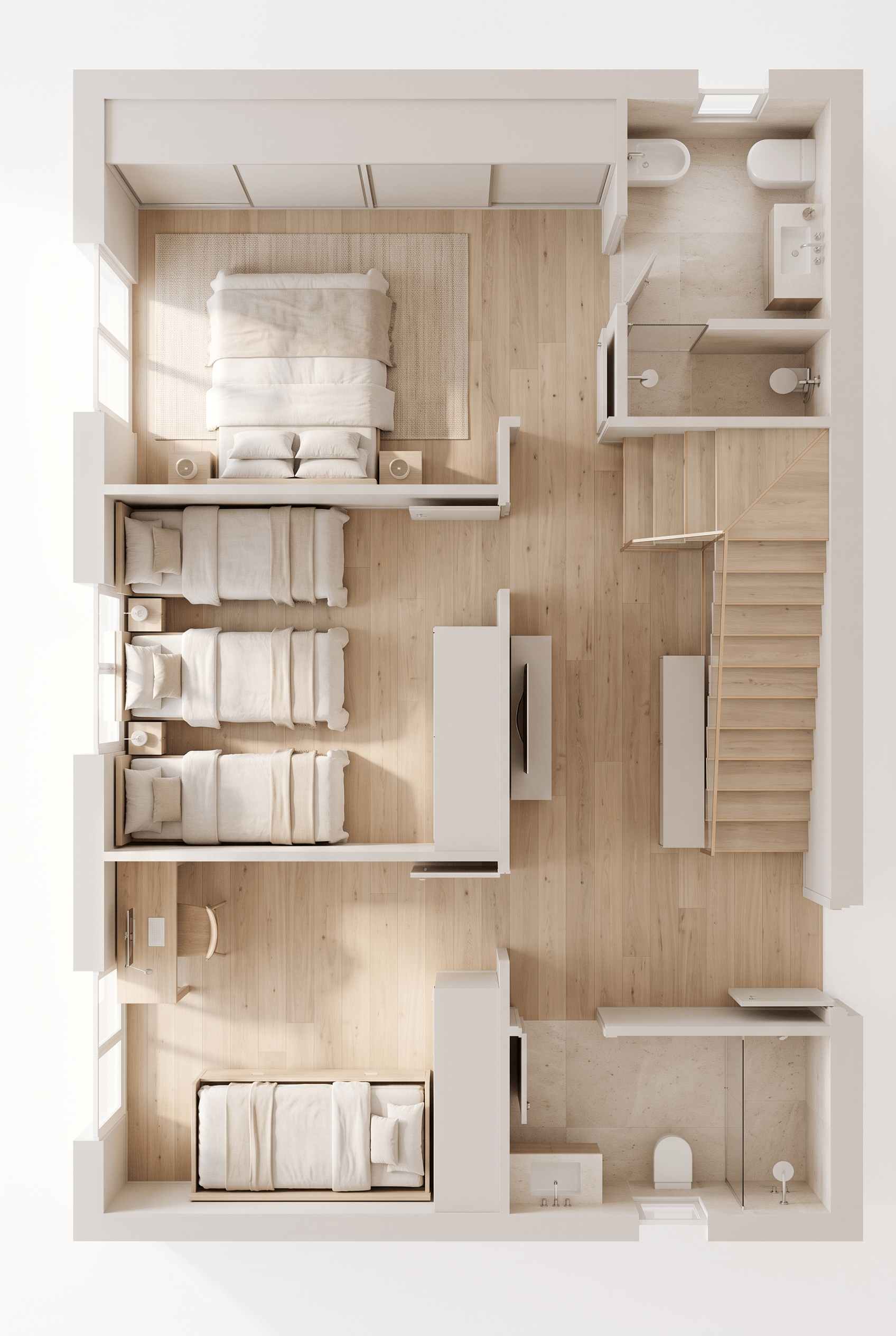 Interior design in Minimalism style — Living Room by GenRoom AI