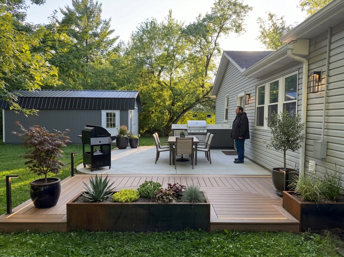 Landscape design in Contemporary Yard style — Yard by GenRoom AI