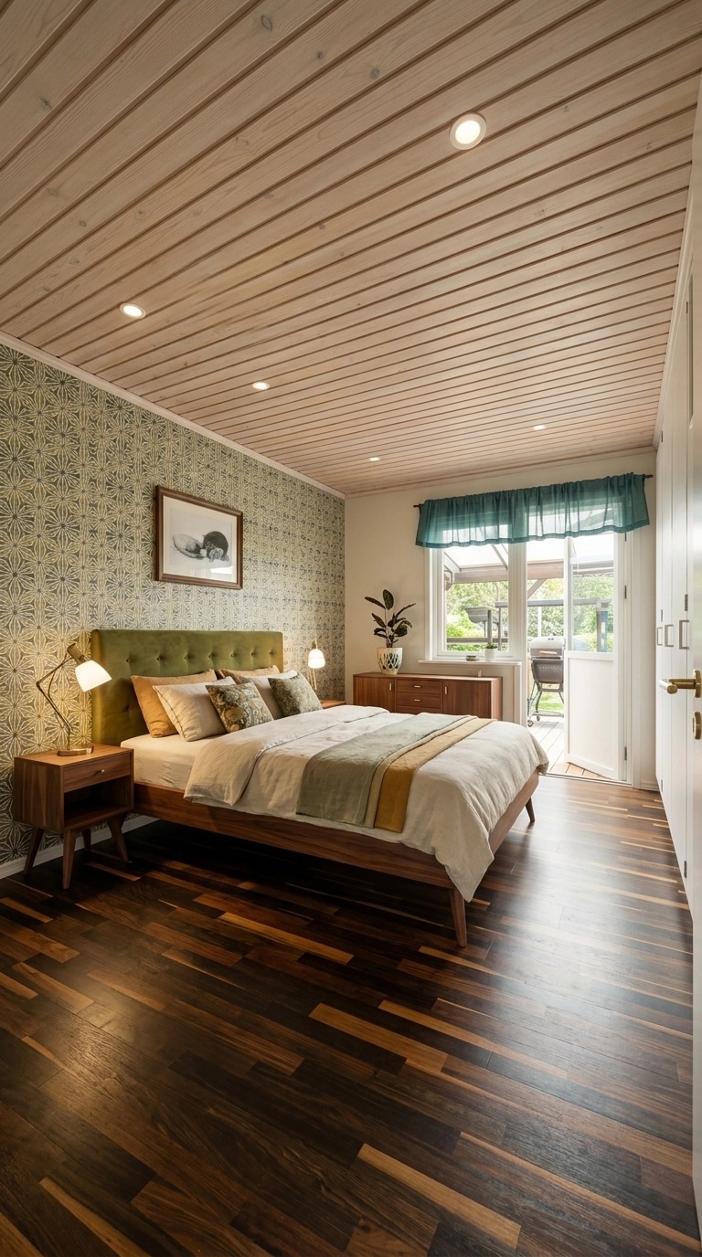 Mid-Century Modern Camera da Letto design — interior photo by GenRoom AI