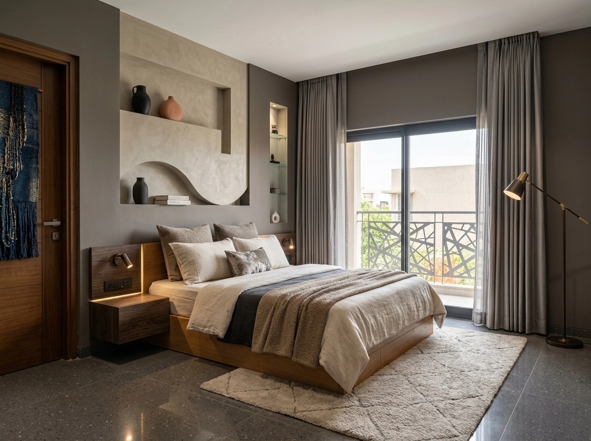 Contemporary Bedroom design — interior photo by GenRoom AI