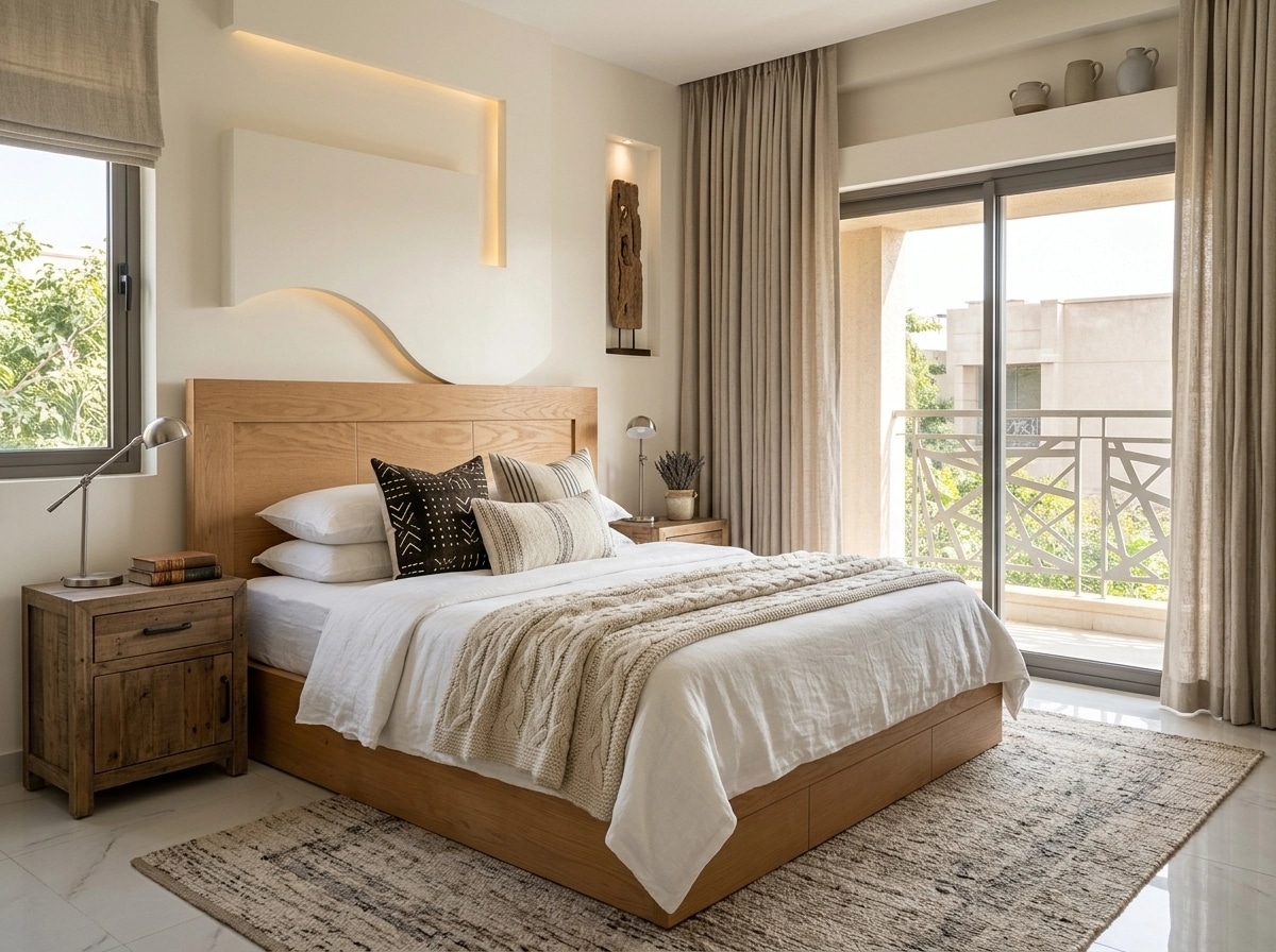 Interior design in Modern Farmhouse style — Bedroom by GenRoom AI