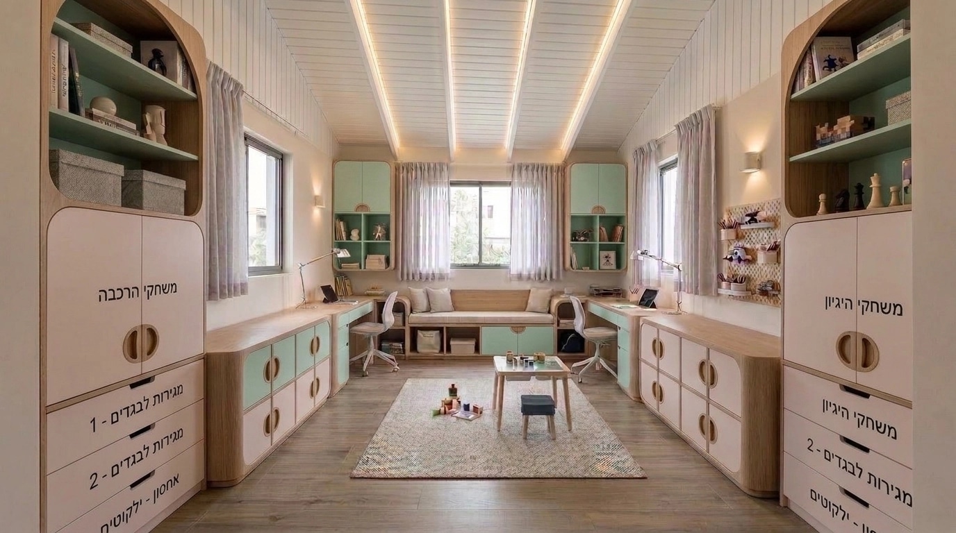 Contemporary Kids Room design — interior photo by GenRoom AI
