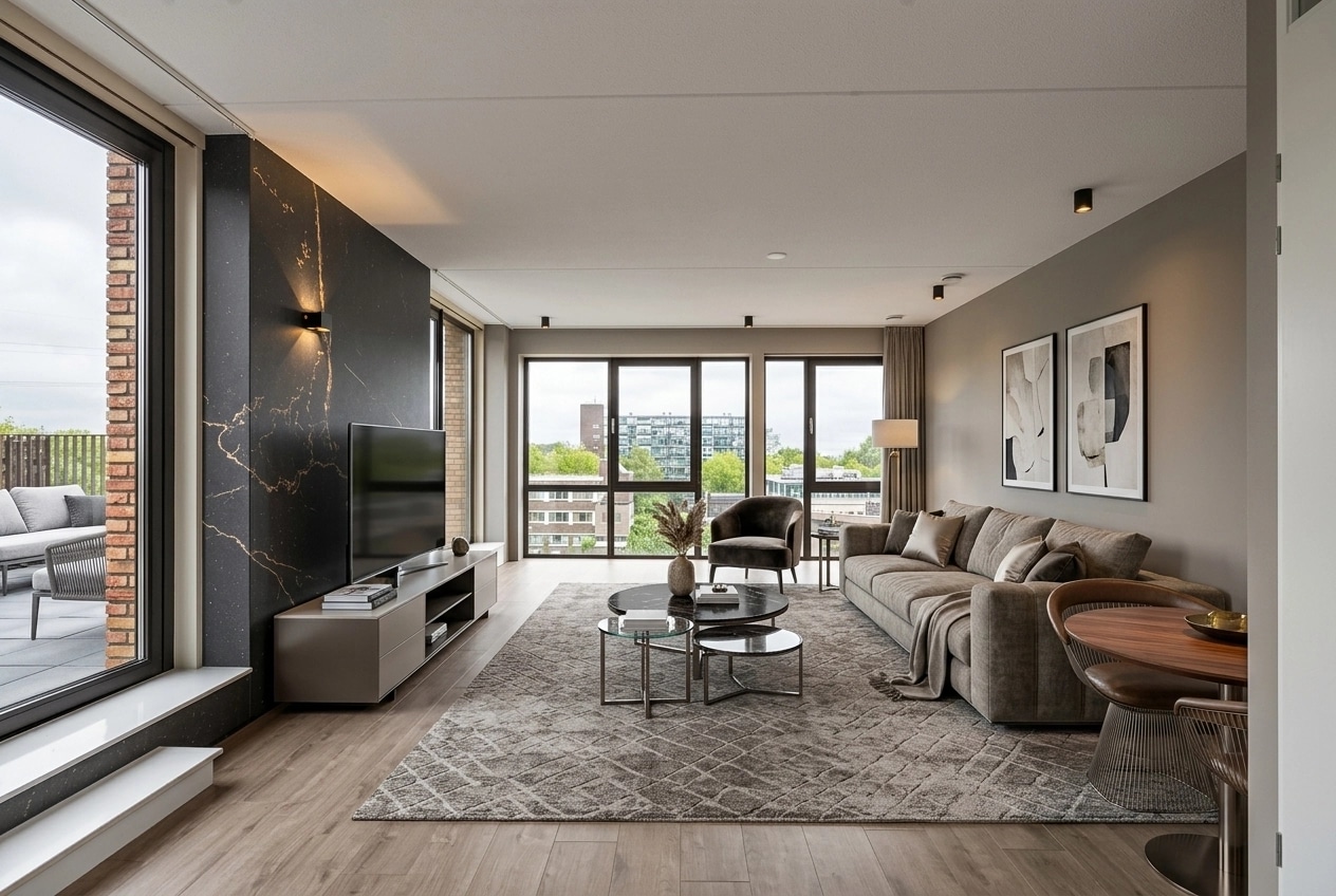 Interior design in Contemporary style — Living Room by GenRoom AI