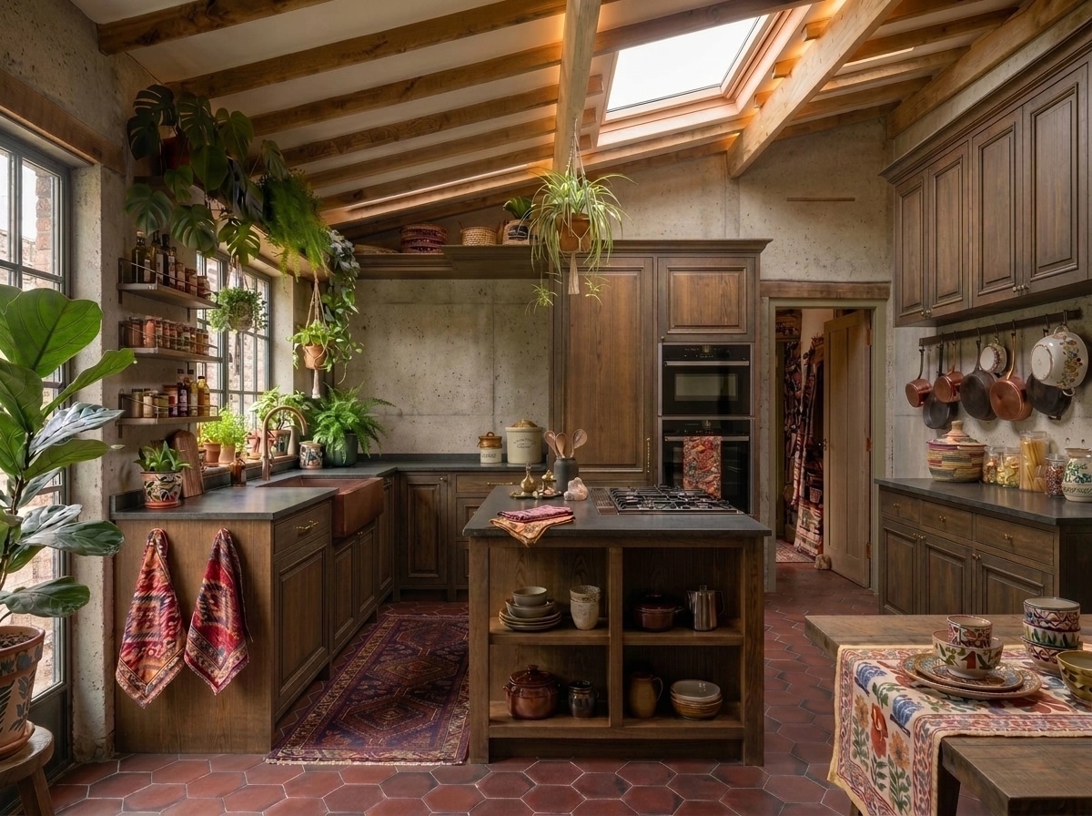 Interior design in Biophilic style — Kitchen by GenRoom AI