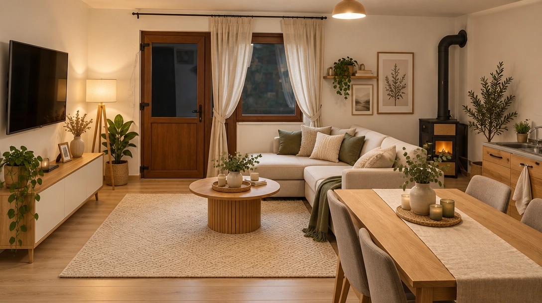 Interior design in Scandinavian style — Living Room by GenRoom AI