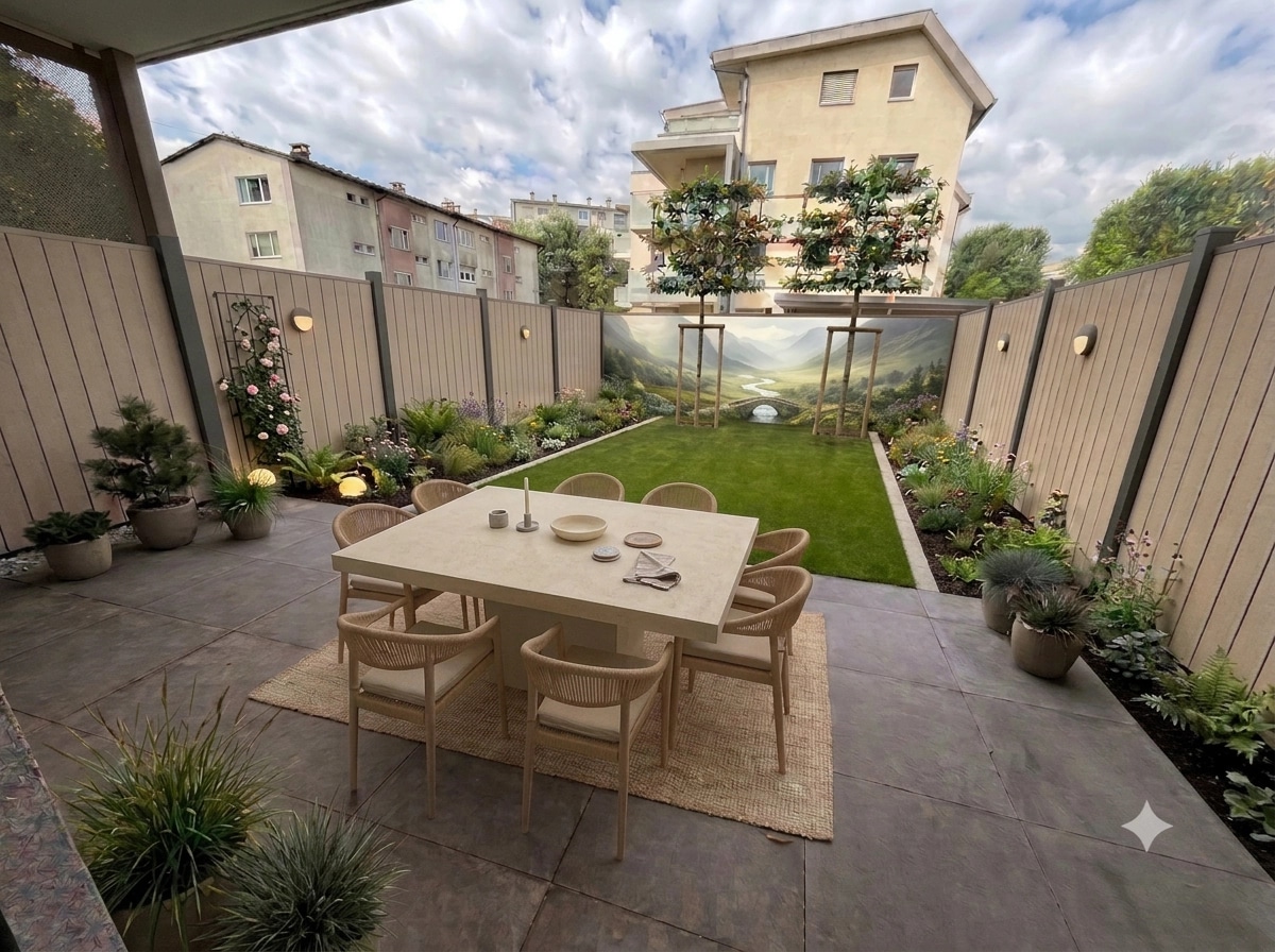 Landscape design in Contemporary Yard style — Yard by GenRoom AI