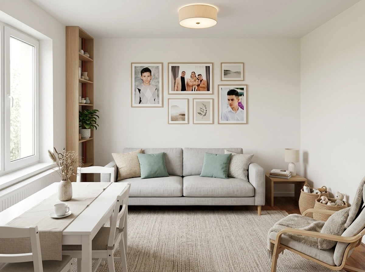 Scandinavian Living Room design — interior photo by GenRoom AI