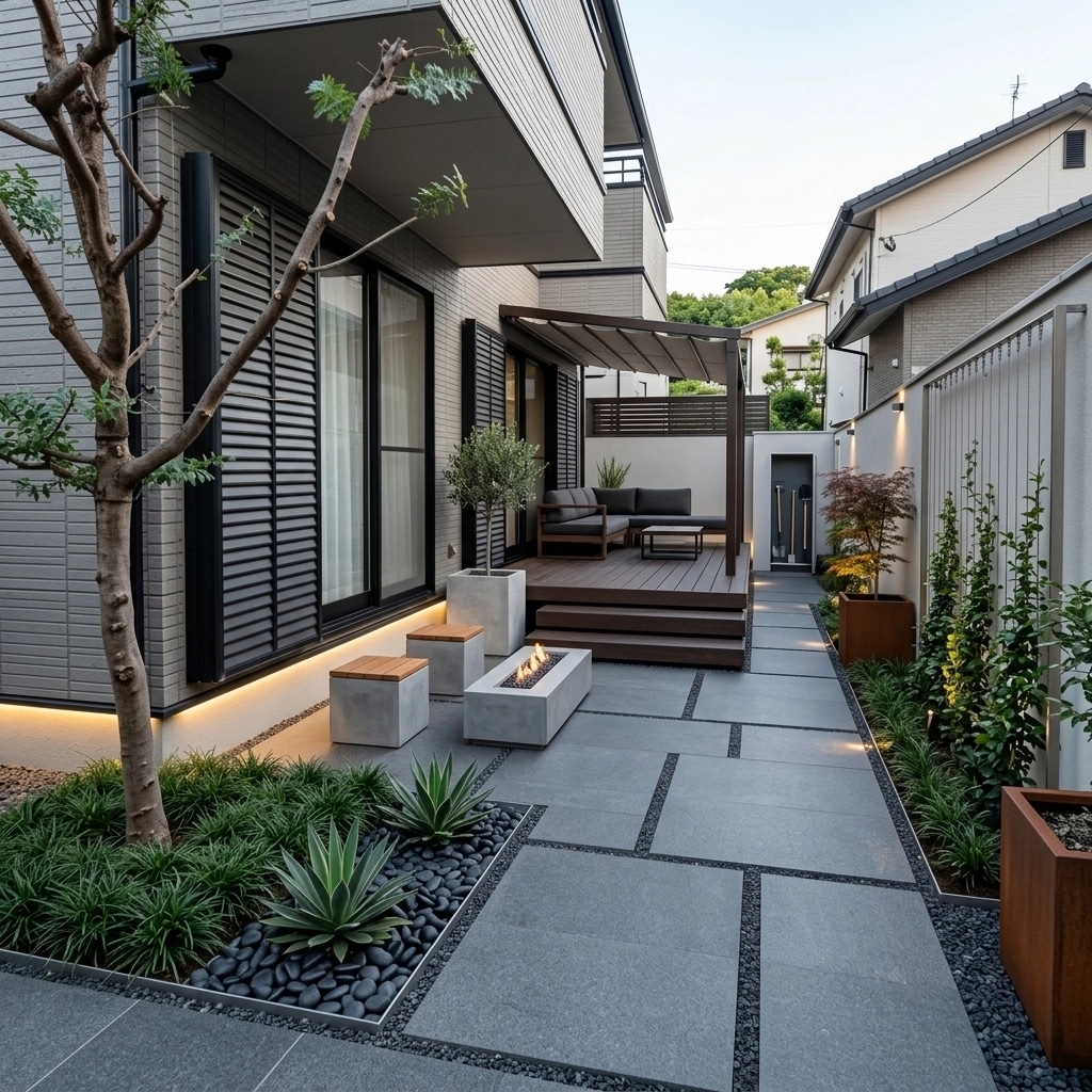 Landscape design in Minimalist Yard style — Yard by GenRoom AI