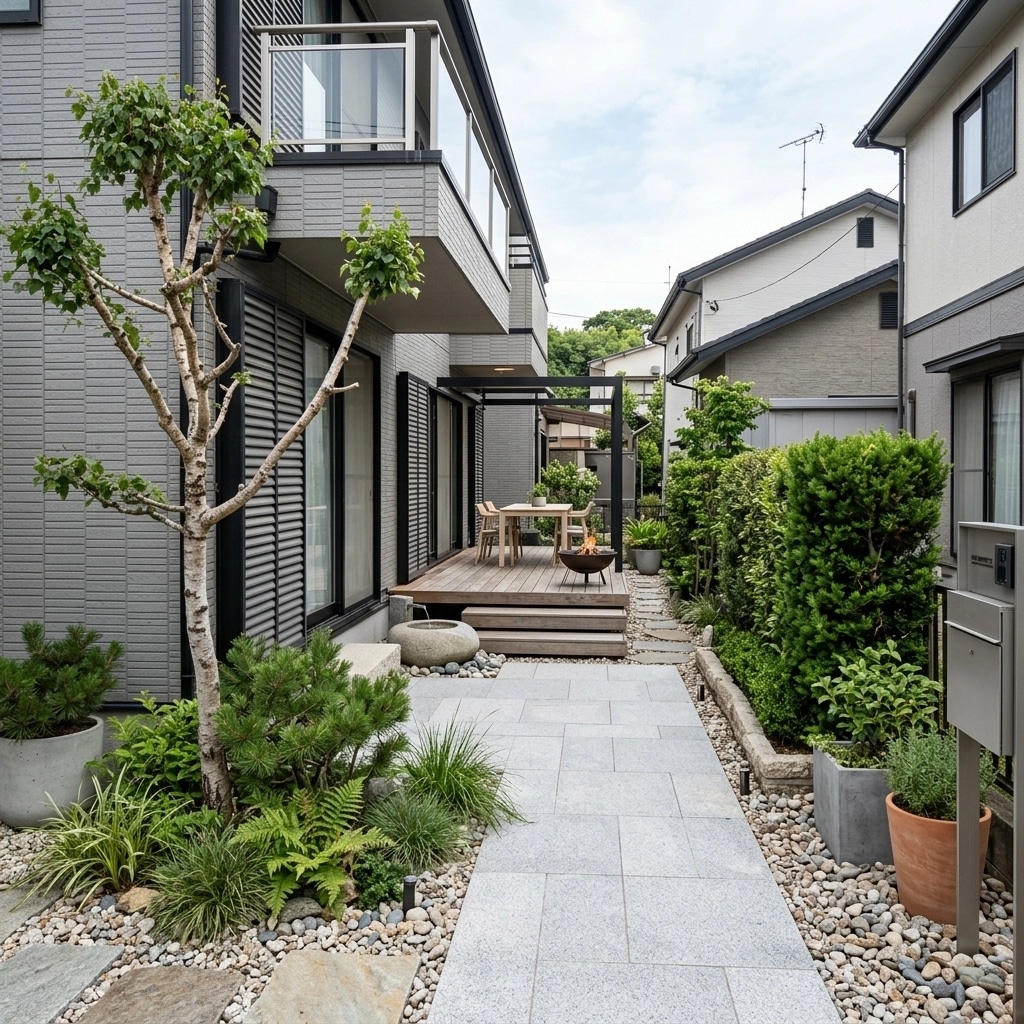 Diseño paisajístico en estilo Scandinavian Garden — Jardín por GenRoom AI