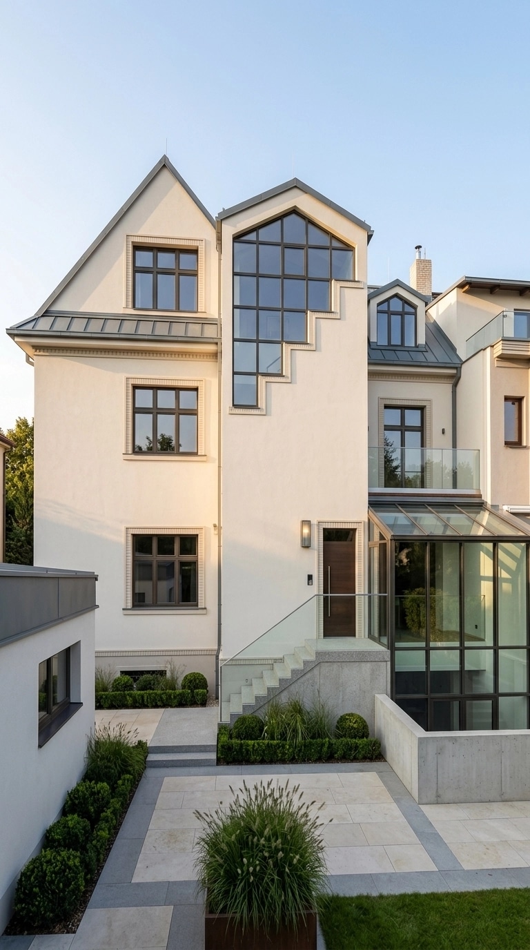 Contemporary Facade Fasad design — facade photo by GenRoom AI