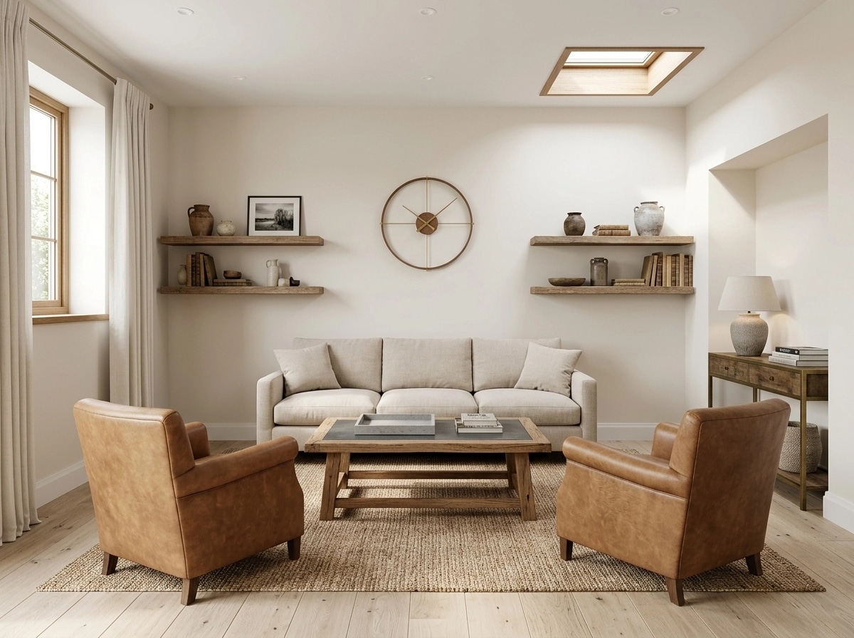 Modern Farmhouse Living Room design — interior photo by GenRoom AI