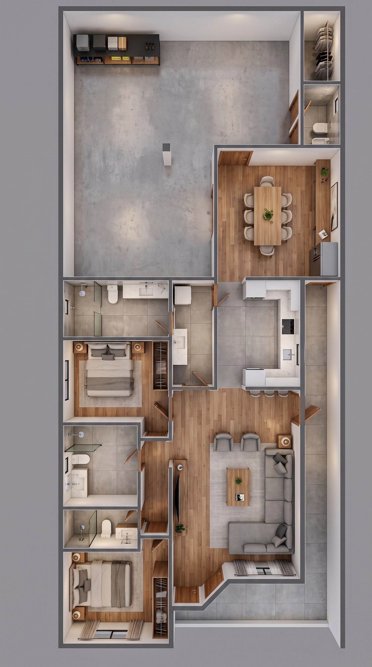 Interior design in Contemporary style — Living Room by GenRoom AI