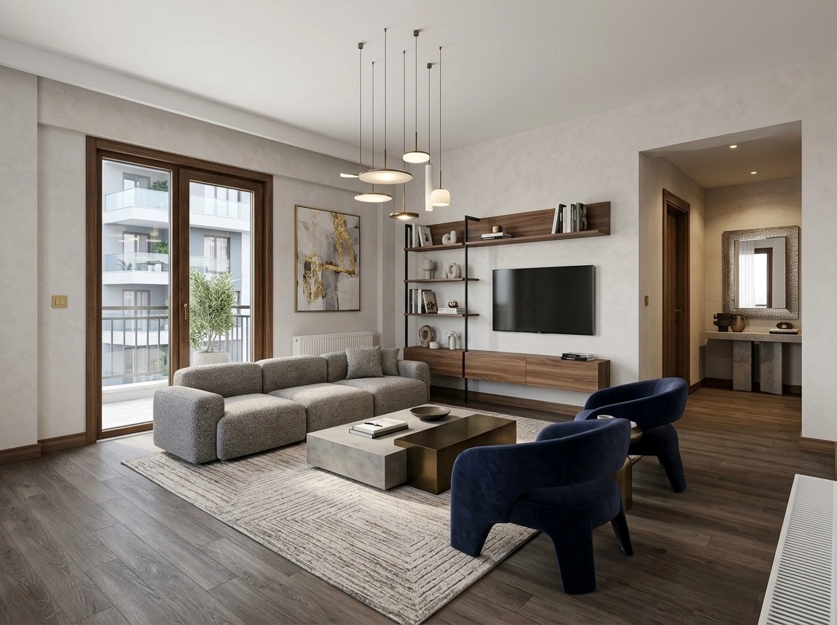 Interior design in Contemporary style — Living Room by GenRoom AI