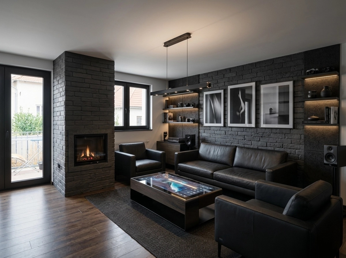 Interior design in Blacktec style — Living Room by GenRoom AI