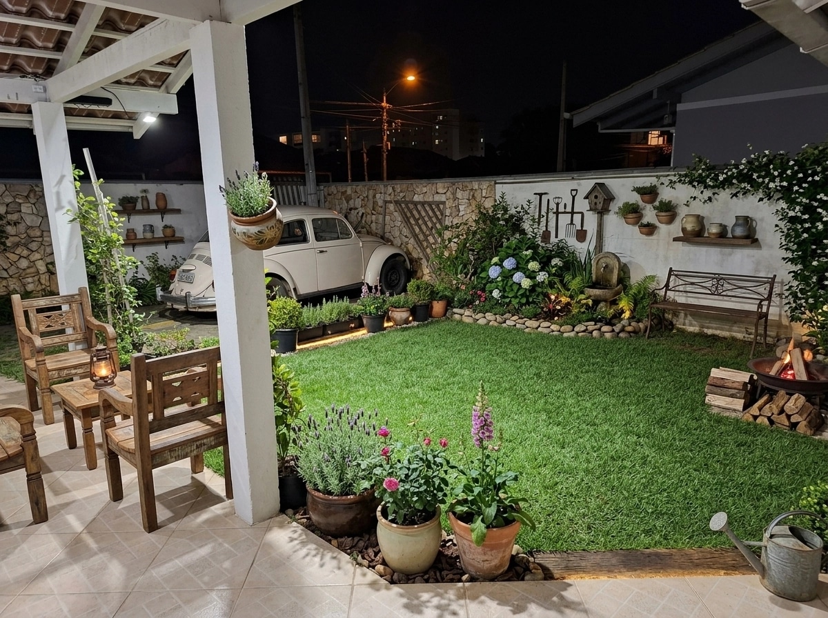 Country Rustic Garden Yard design — yard photo by GenRoom AI