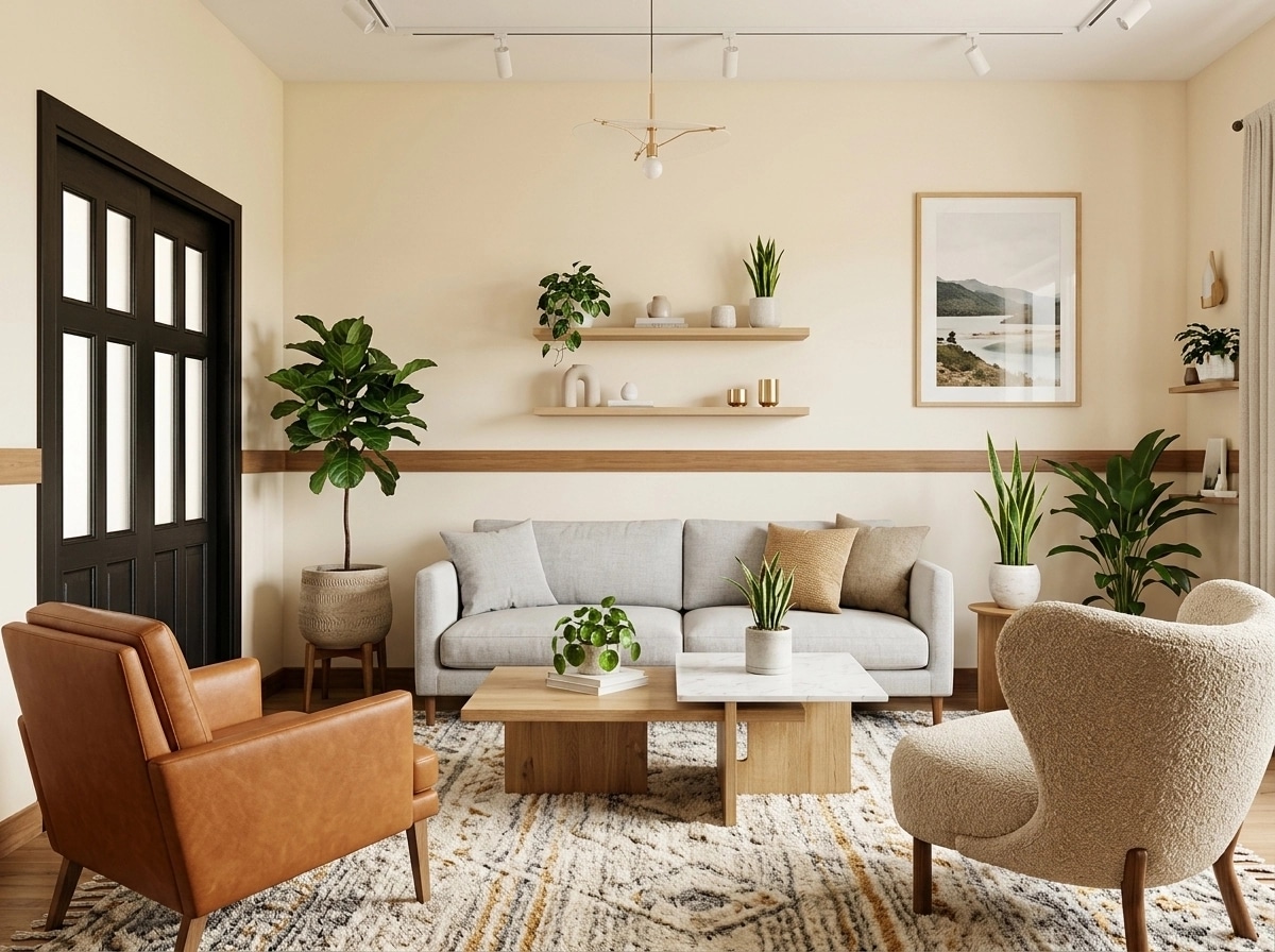 Scandinavian Living Room design — interior photo by GenRoom AI