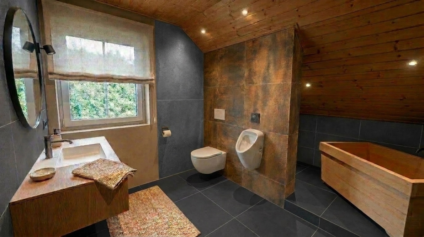 Interior design in Japandi style — Bathroom by GenRoom AI