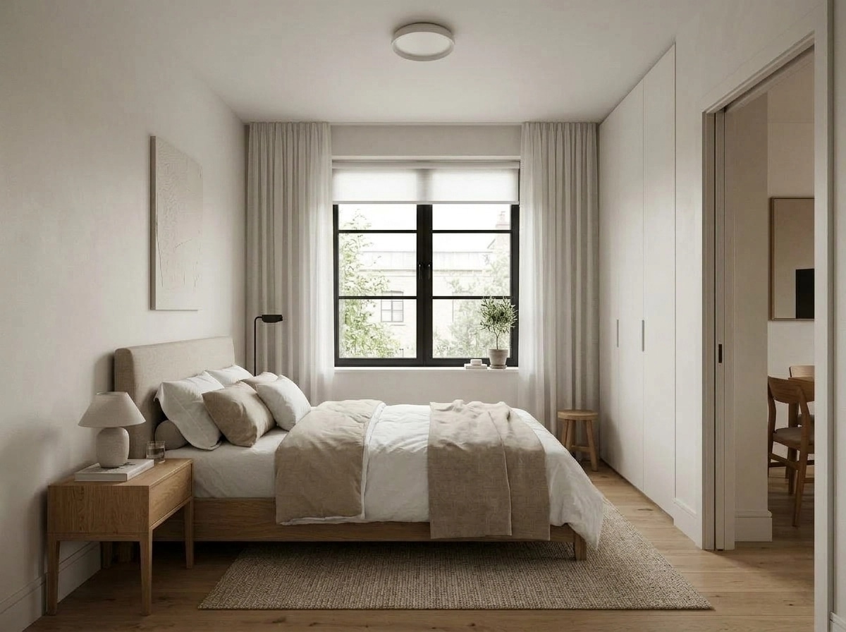 Minimalism Bedroom design — interior photo by GenRoom AI