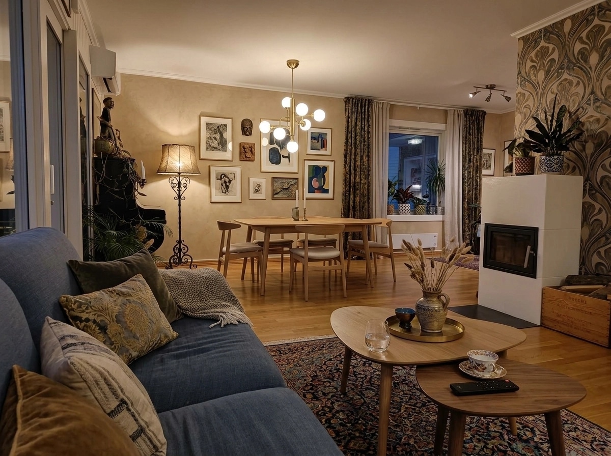 Interior design in Eclectic style — Living Room by GenRoom AI