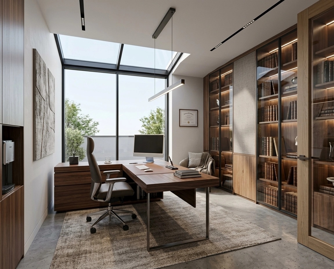 Interior design in Contemporary style — office_space by GenRoom AI
