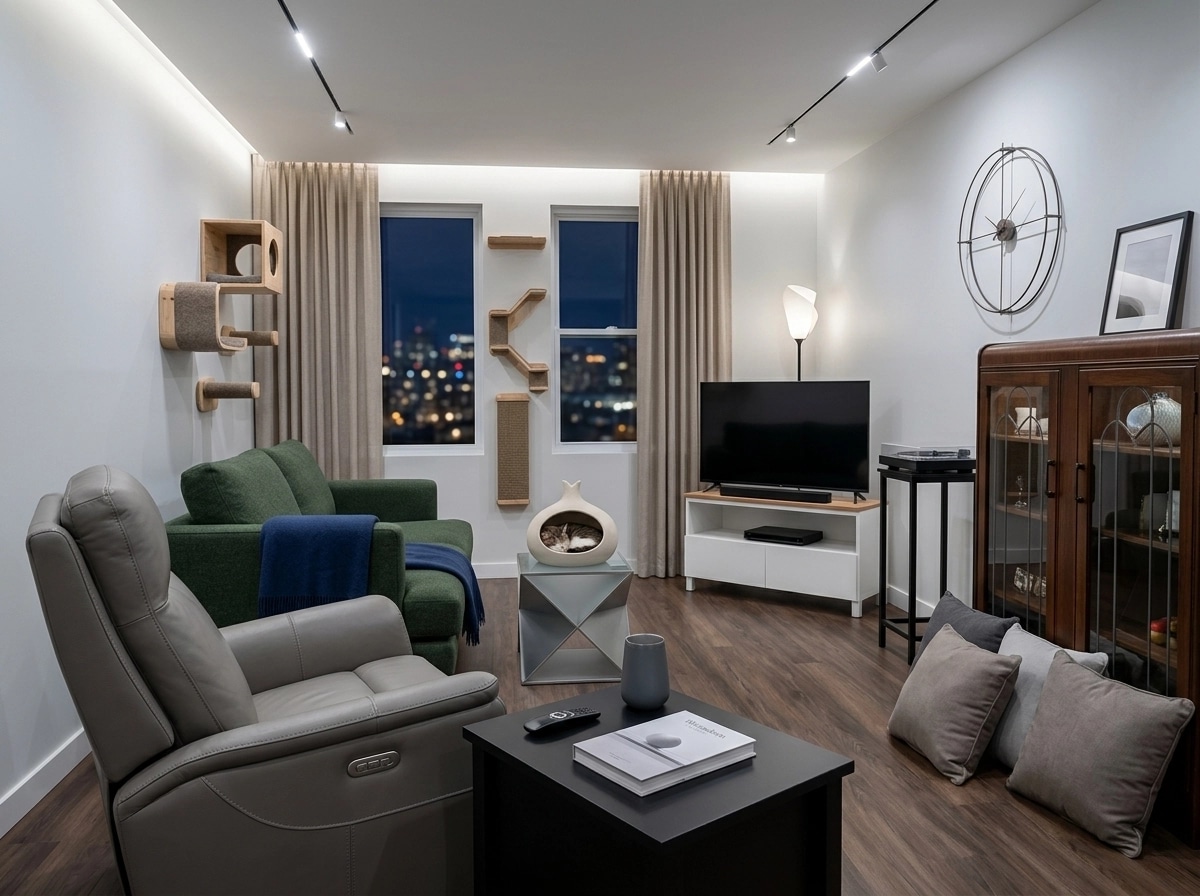 Minimalism Living Room design — interior photo by GenRoom AI