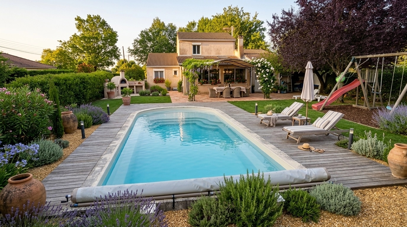 Landscape design in Provence Garden style — Yard by GenRoom AI
