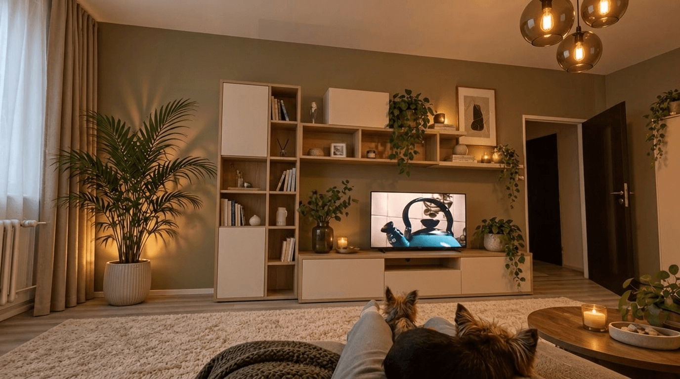 Minimalism Living Room design — interior photo by GenRoom AI