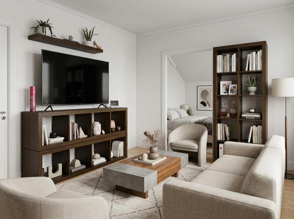 Interior design in Minimalism style — Living Room by GenRoom AI