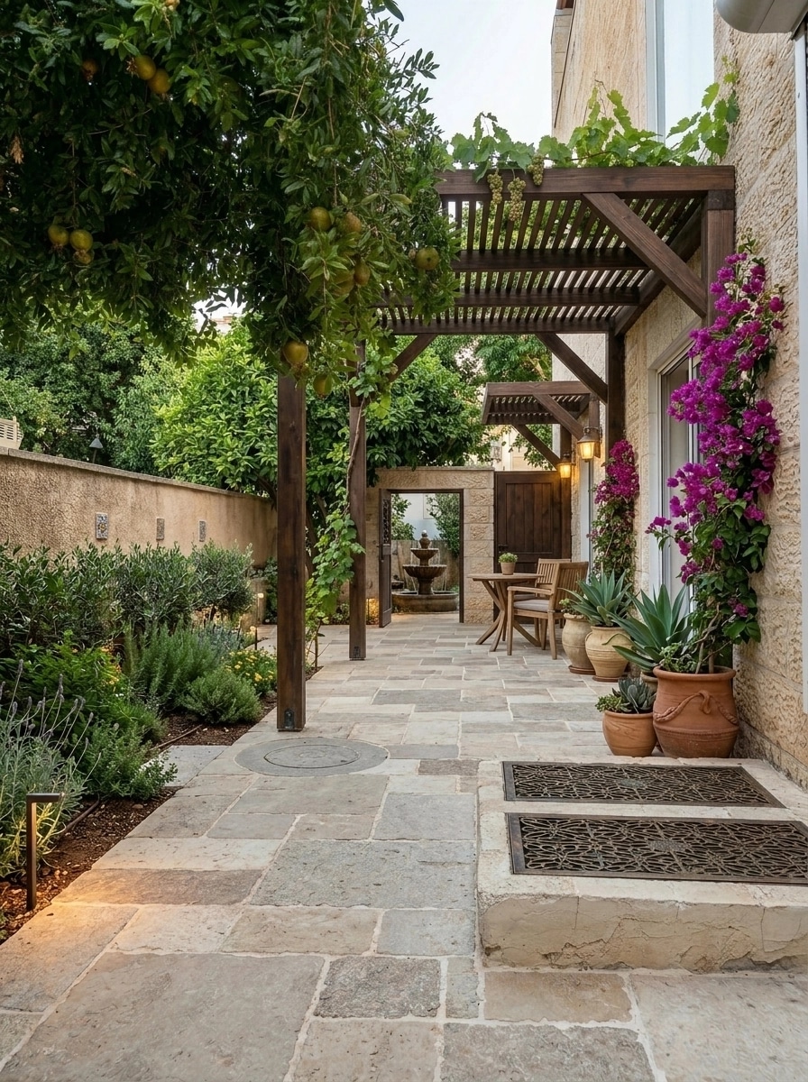 Landscape design in Scandinavian Garden style — Yard by GenRoom AI