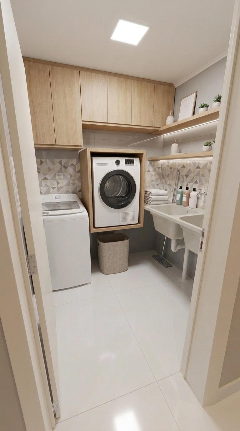 Interior design in Minimalism style — laundry by GenRoom AI