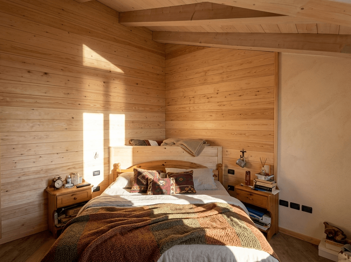 Rustic Bedroom design — interior photo by GenRoom AI