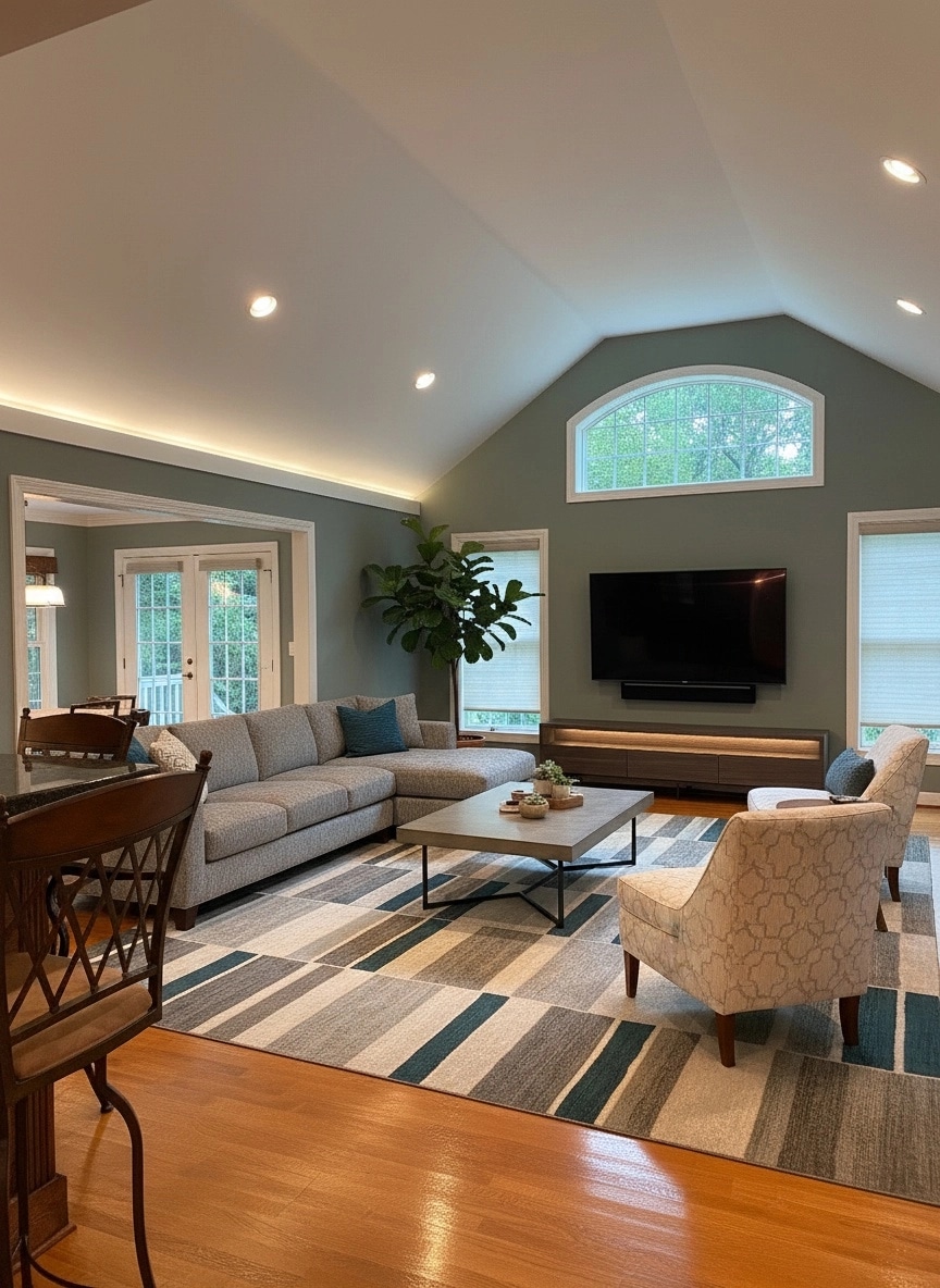 Interior design in Contemporary style — Living Room by GenRoom AI