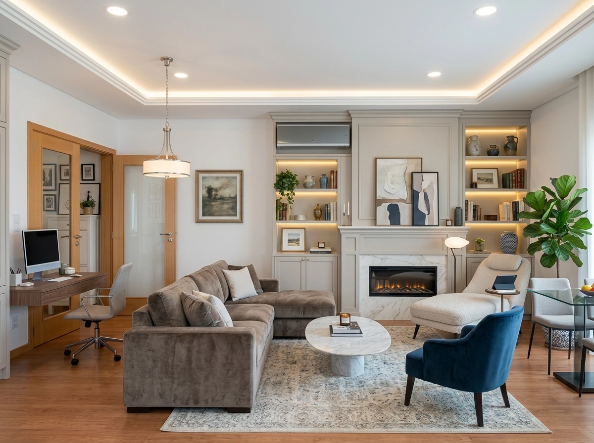 Interior design in Contemporary style — Living Room by GenRoom AI