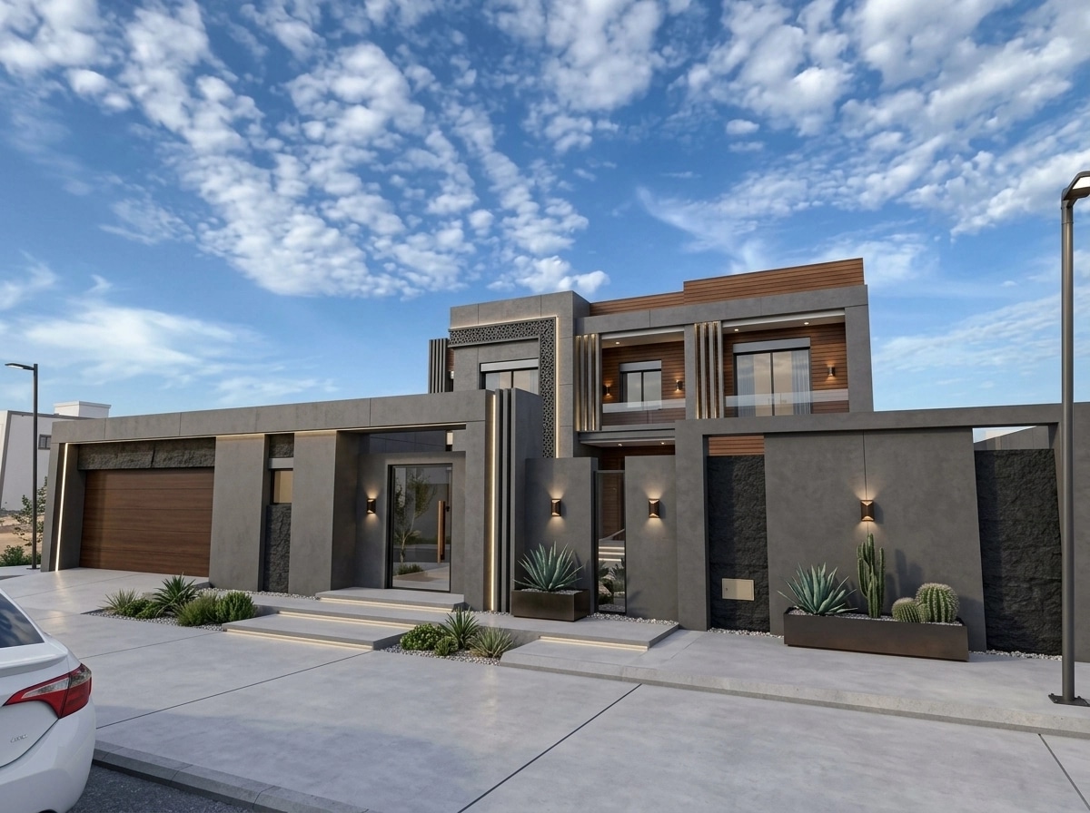 Contemporary Facade Facade design — facade photo by GenRoom AI