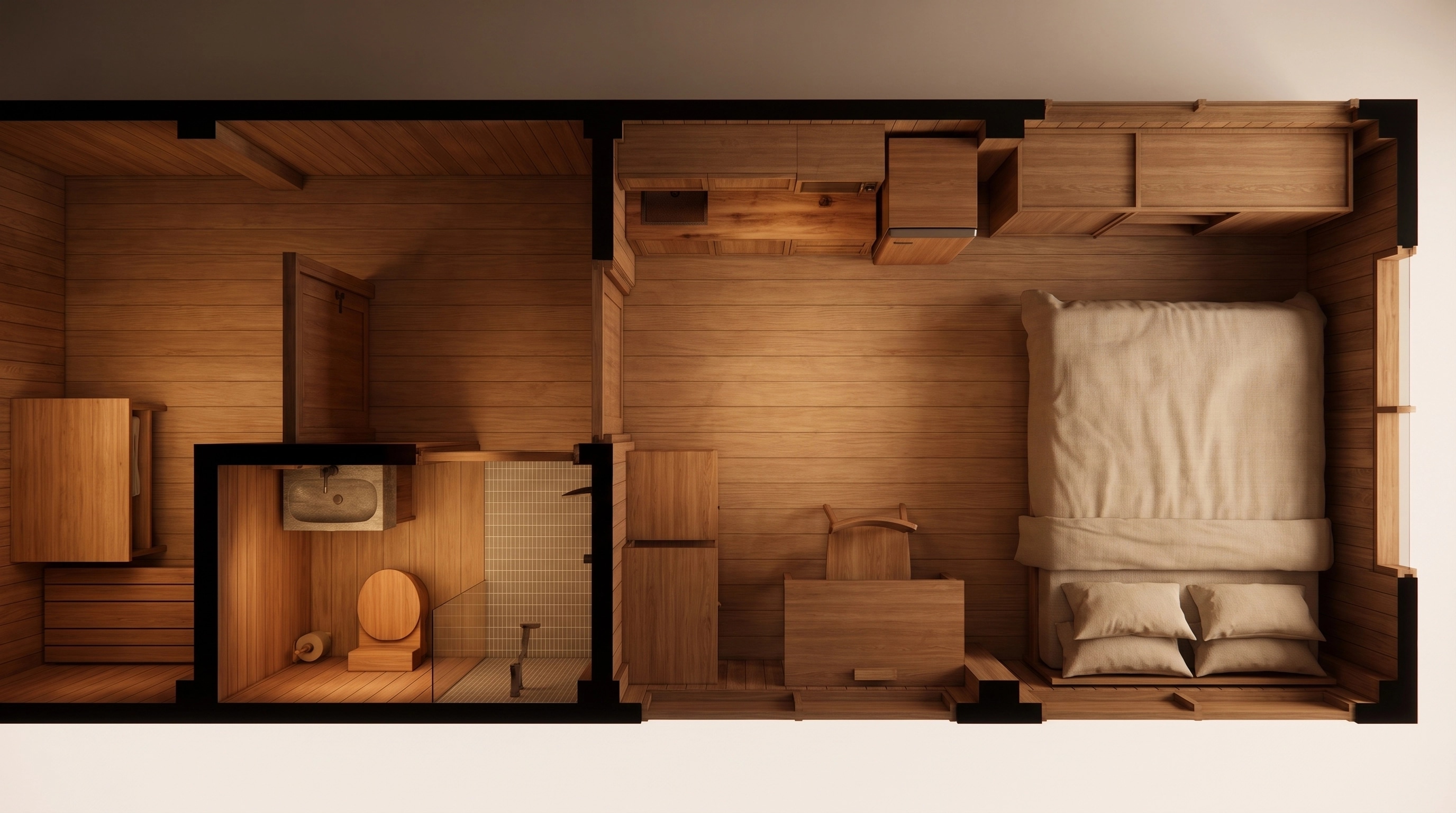 Minimalism Living Room design — interior photo by GenRoom AI