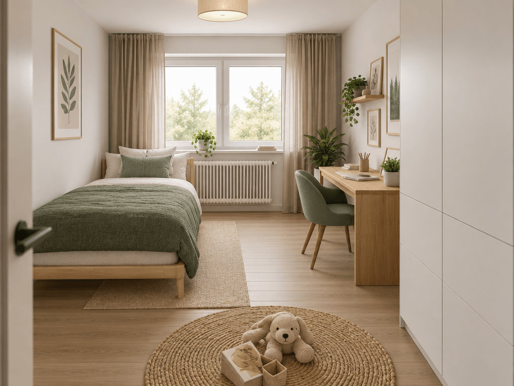 Interior design in Scandinavian style — Bedroom by GenRoom AI