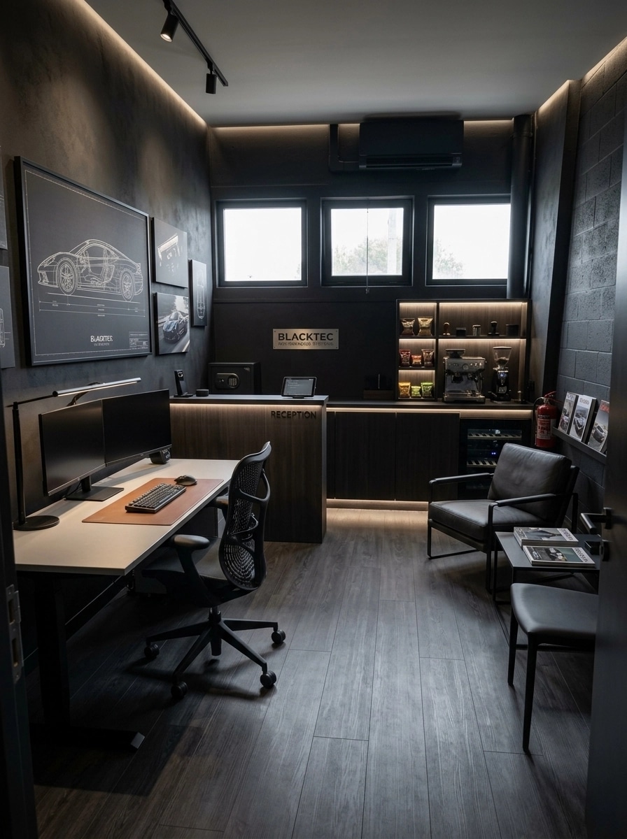 Blacktec Office design — interior photo by GenRoom AI