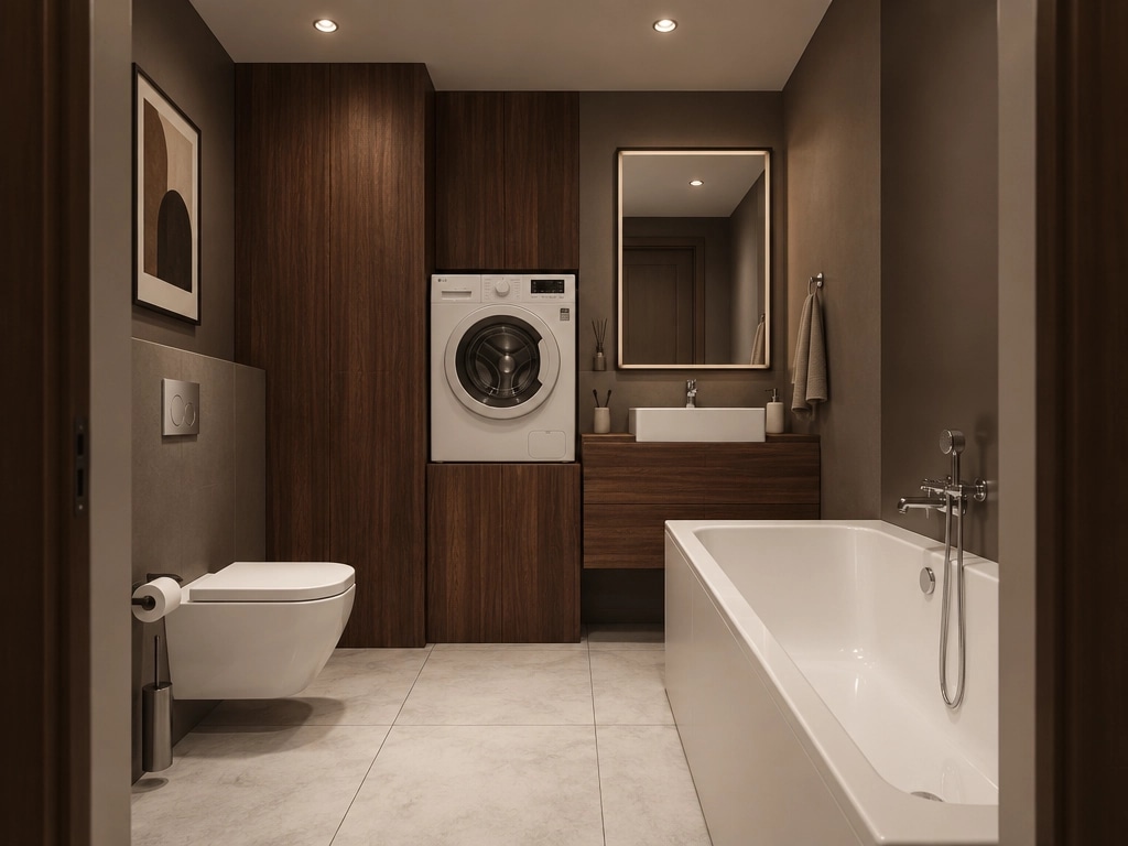 Contemporary Bathroom design — interior photo by GenRoom AI
