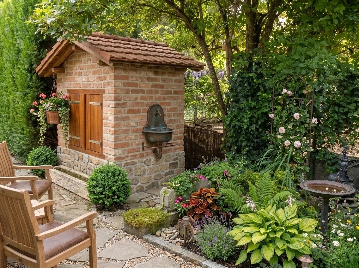 Country Rustic Garden Yard design — yard photo by GenRoom AI