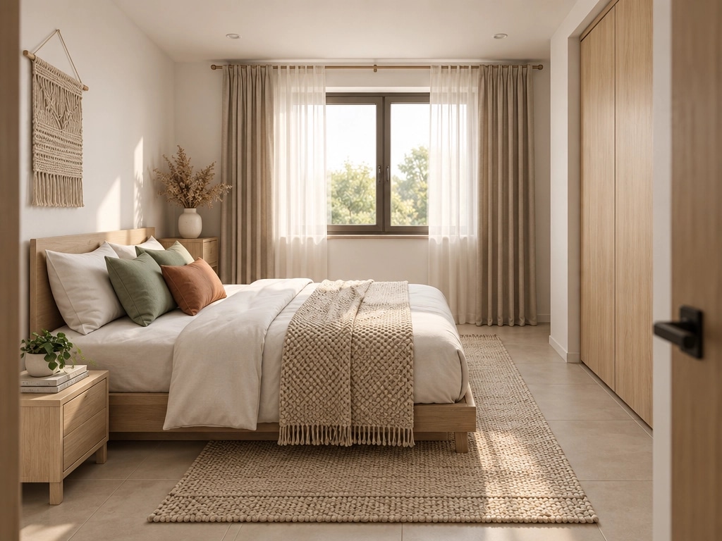 Scandinavian Bedroom design — interior photo by GenRoom AI