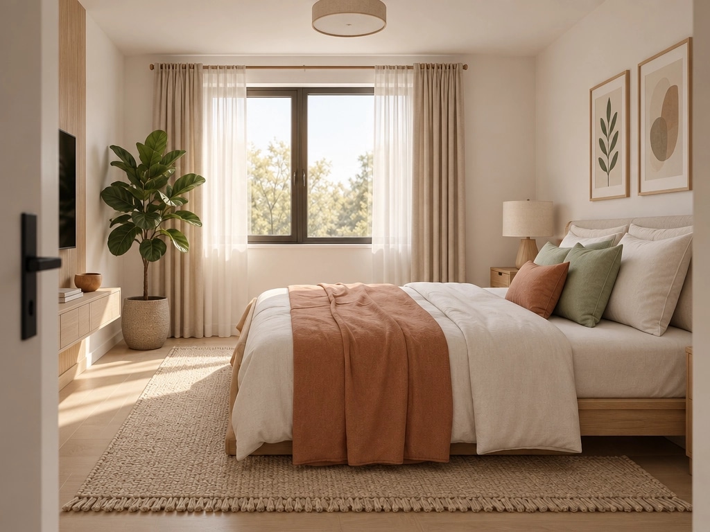 Scandinavian Bedroom design — interior photo by GenRoom AI