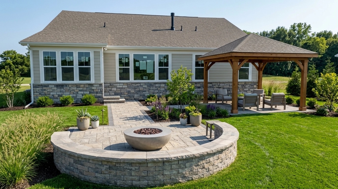 Landscape design in Contemporary Yard style — Yard by GenRoom AI
