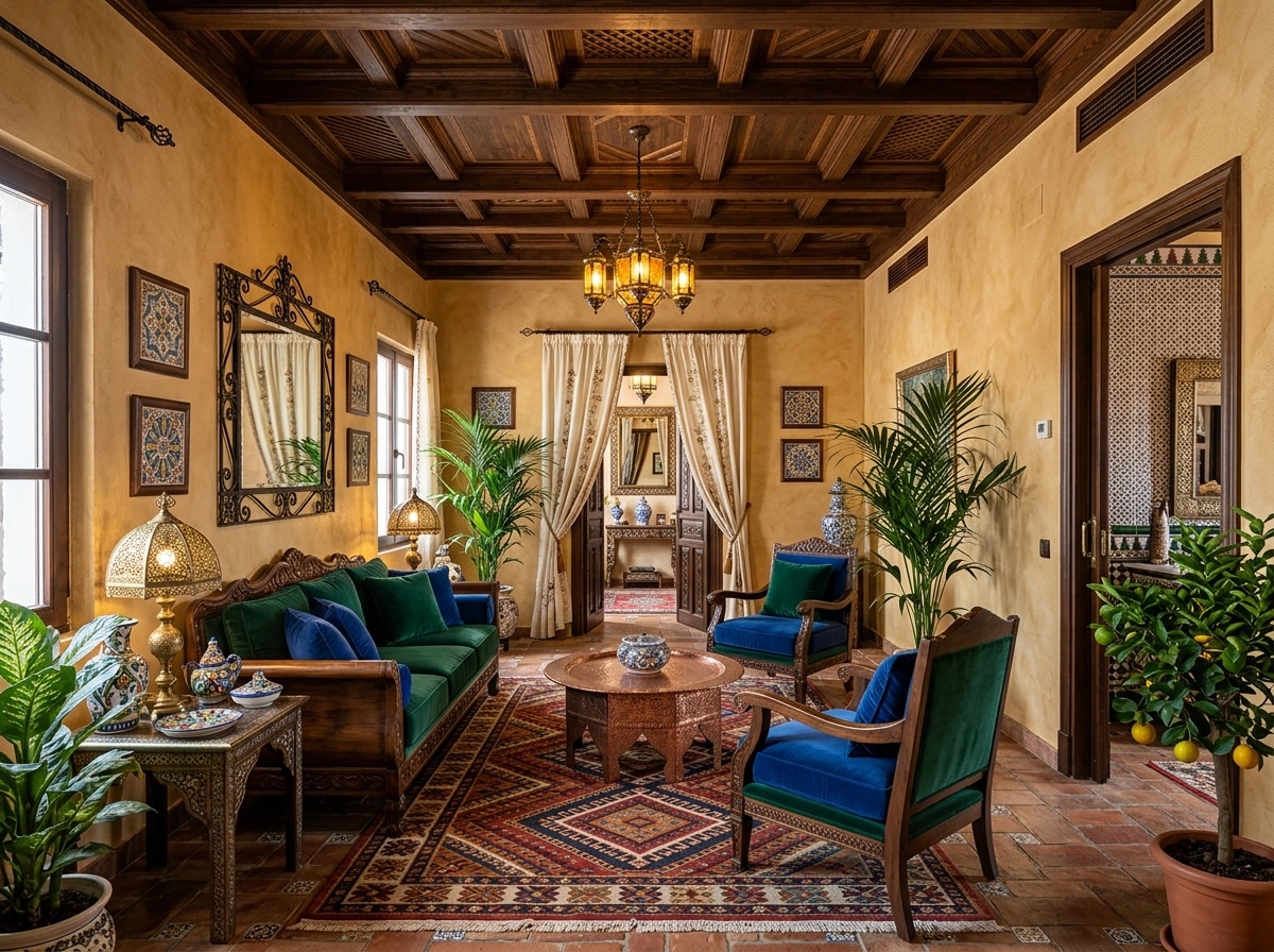 Interior design in Andalusian style — Living Room by GenRoom AI