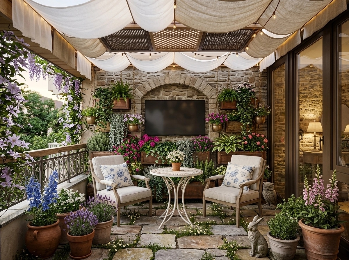 English Cottage Garden Yard design — yard photo by GenRoom AI