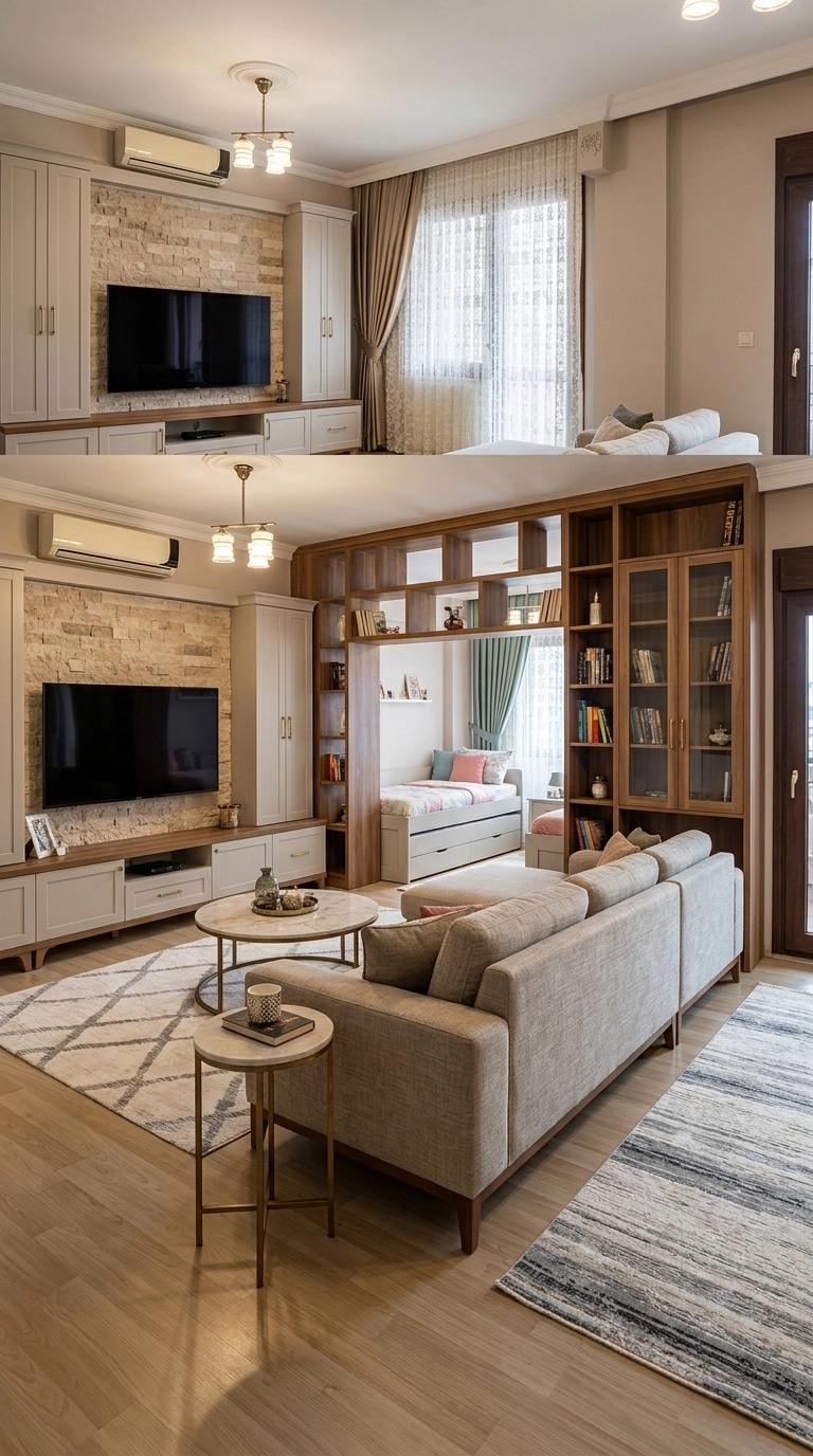 Interior design in Transitional style — Living Room by GenRoom AI