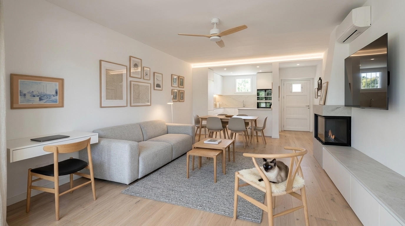 Scandinavian Living Room design — interior photo by GenRoom AI