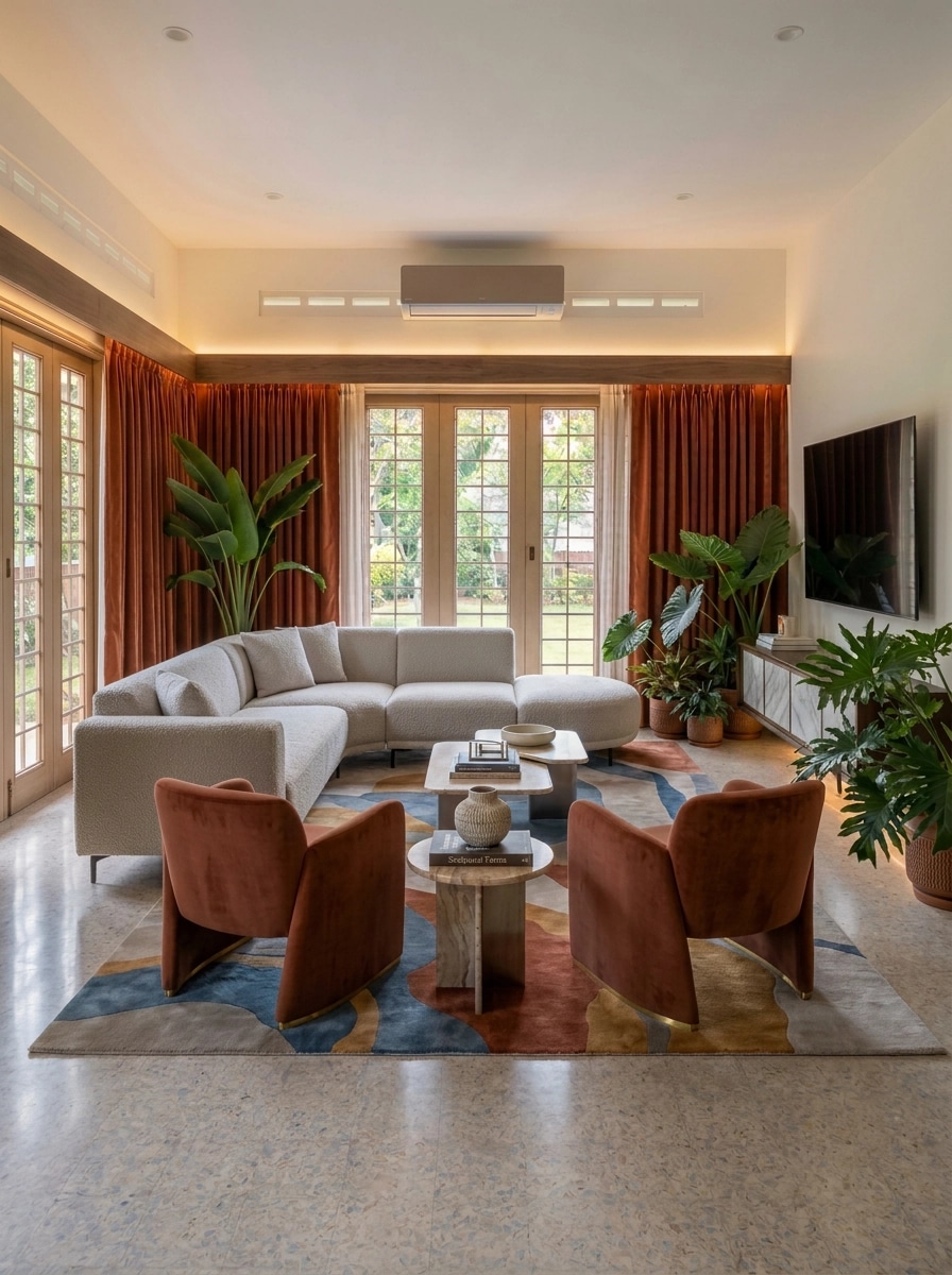 Interior design in Contemporary style — Living Room by GenRoom AI